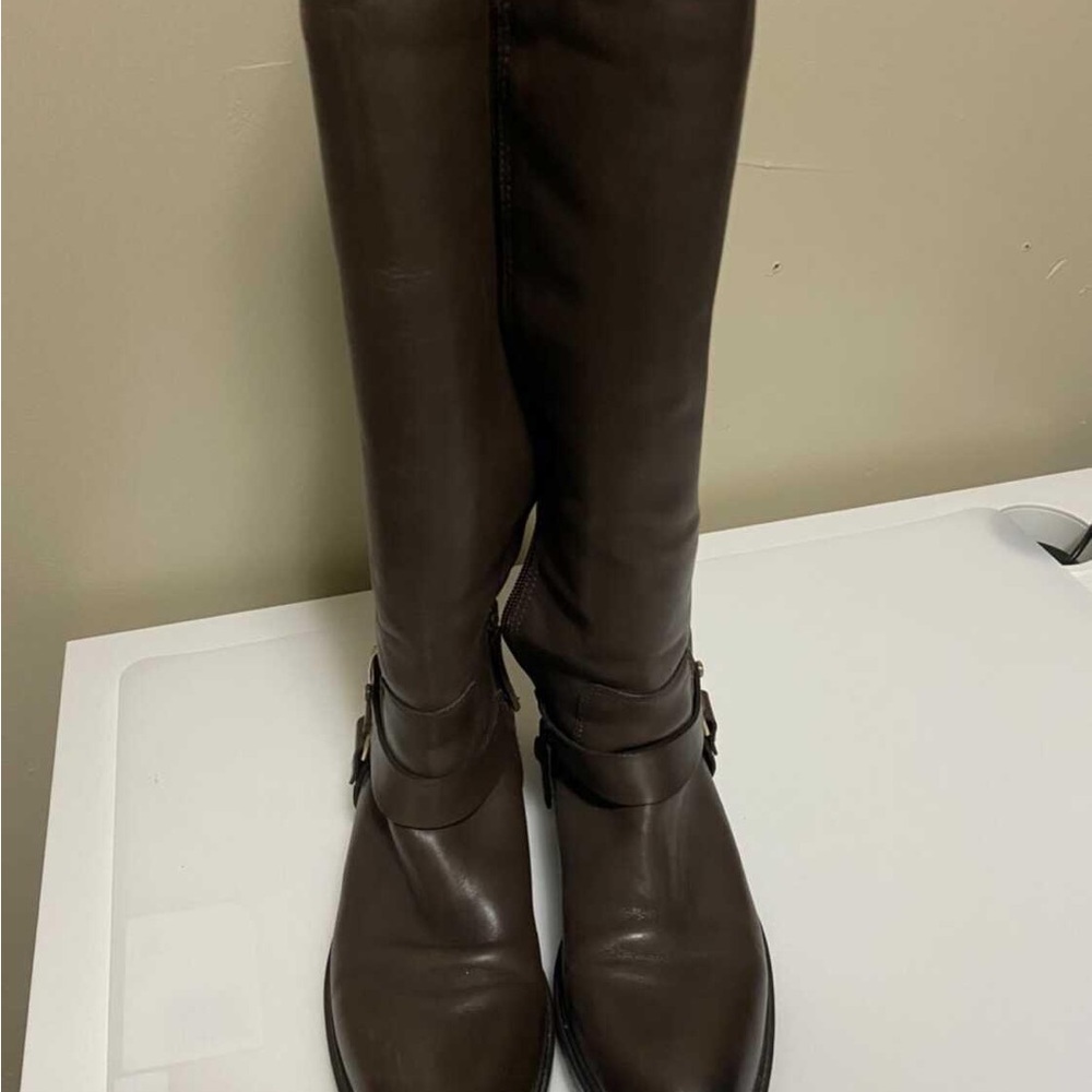LEATHER RIDING WINTER BOOT SIZE 7.5 - Picture 3 of 5